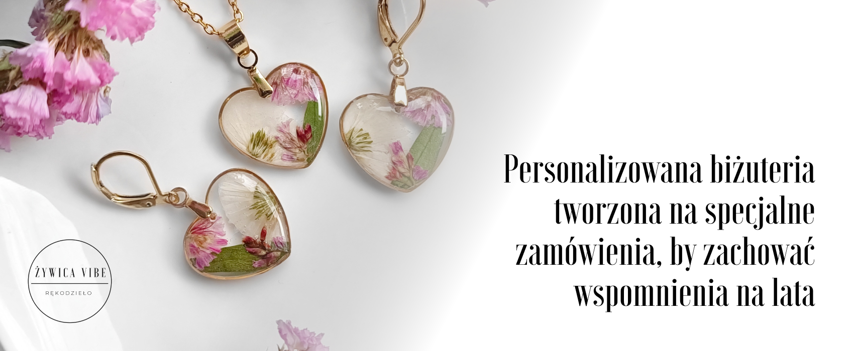 baner personalizacje bizuteria na zamowienie baner informujący o możliwości stworzenia indywidualnej personalizowanej biżuterii