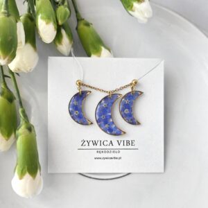 Księżycowy komplet z niezapominajkami