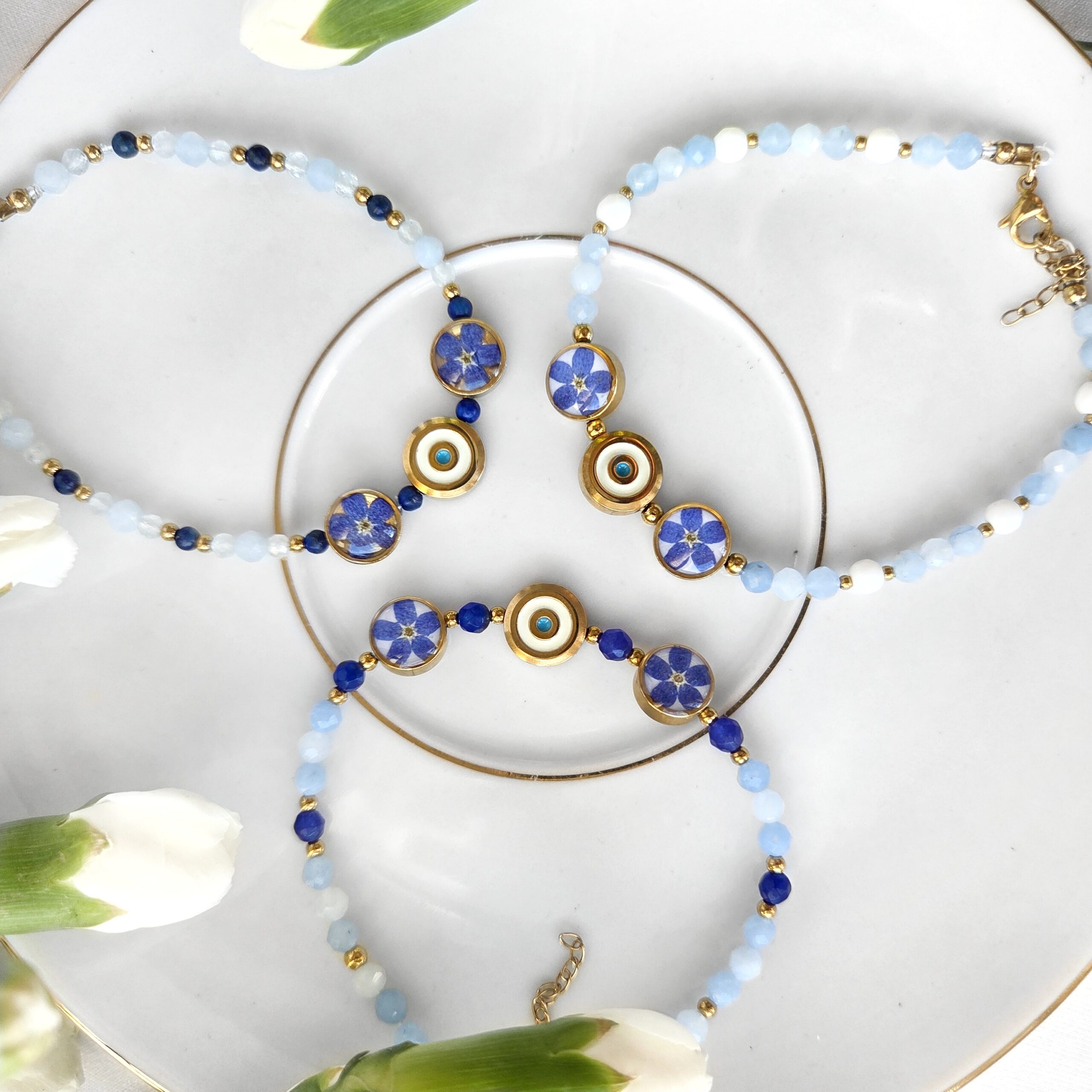 Talizman Oko Proroka z niezapominajkami - obrazek 2