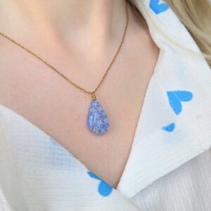 Myśl o Tobie #2 - NASZYJNIK z niezapominajkami