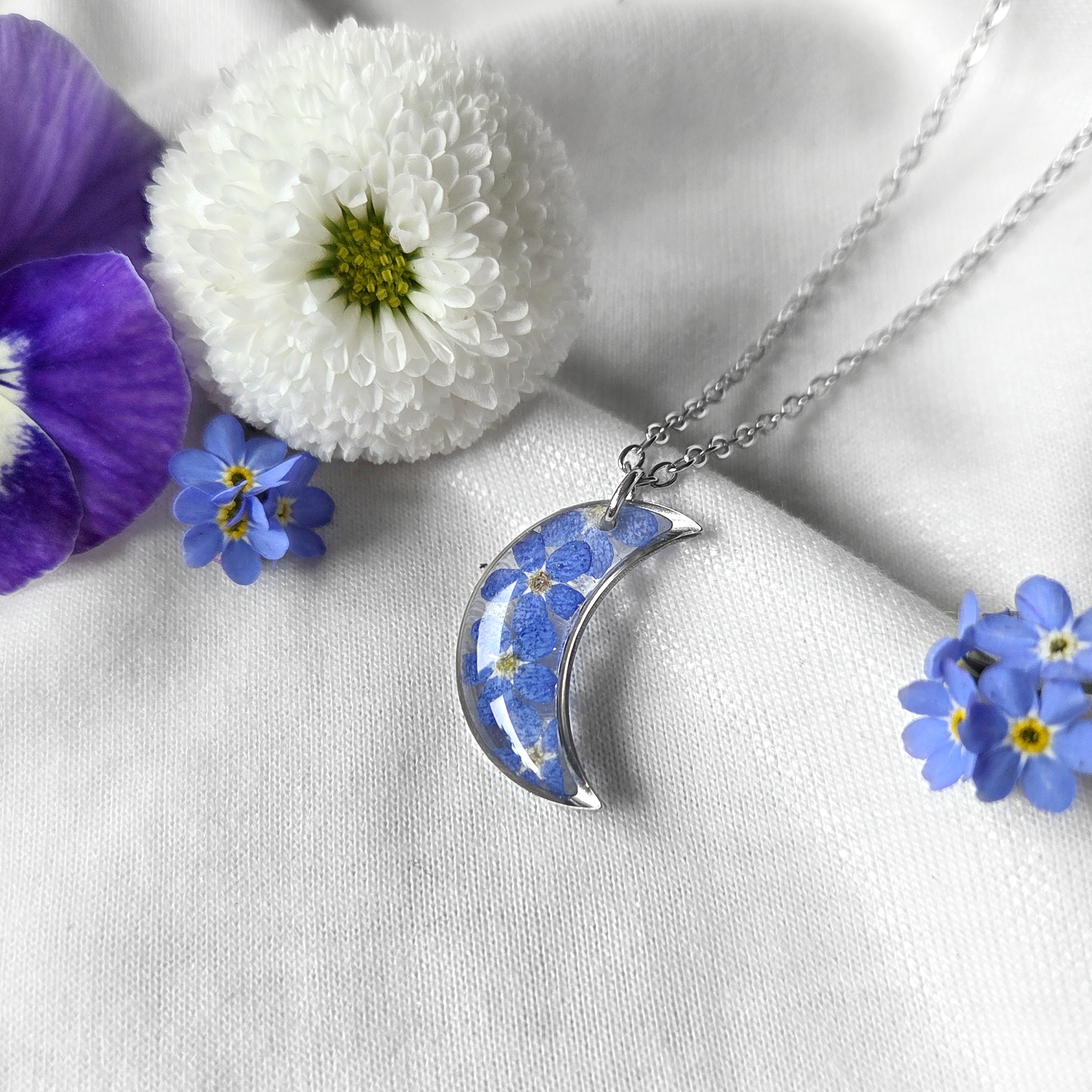 Księżycowa Noc - niezapominajki